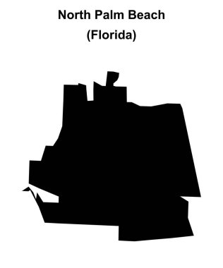 North Palm Beach (Florida) boş ana hat haritası