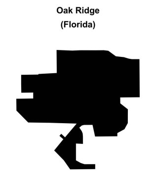 Oak Ridge (Florida) boş ana hat haritası