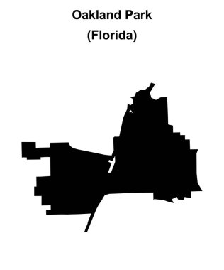 Oakland Park (Florida) boş ana hat haritası