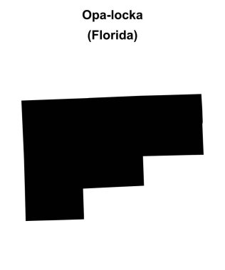 Opa-locka (Florida) boş ana hat haritası