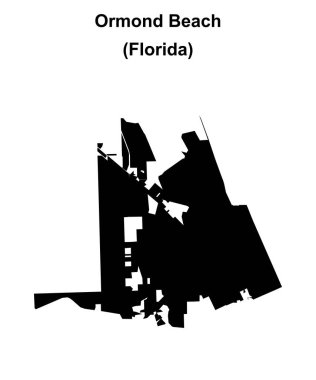 Ormond Sahili (Florida) boş ana hat haritası