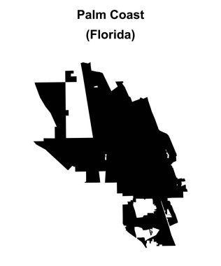 Palm Coast (Florida) boş ana hat haritası