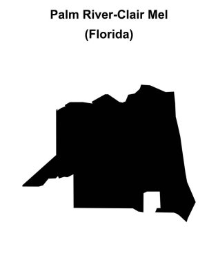 Palm River-Clair Mel (Florida) boş ana hat haritası