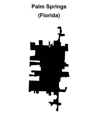 Palm Springs (Florida) boş ana hat haritası