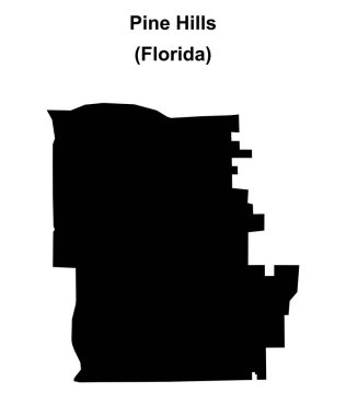 Pine Hills (Florida) boş ana hat haritası