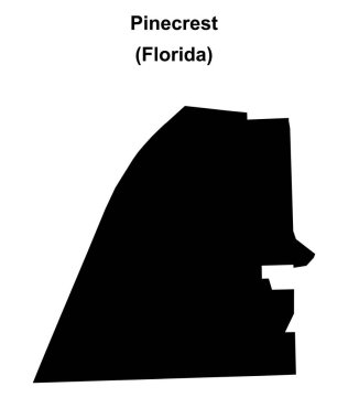 Pinecrest (Florida) boş ana hat haritası