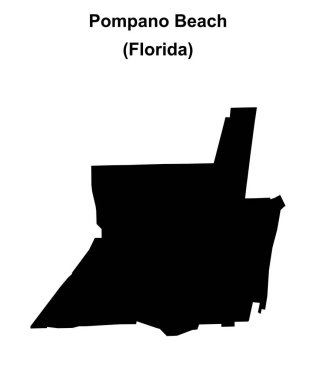 Pompano Plajı (Florida) boş ana hat haritası
