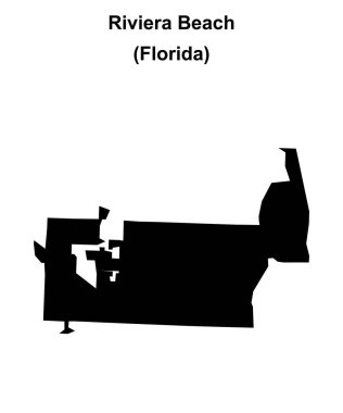 Riviera Sahili (Florida) boş ana hat haritası