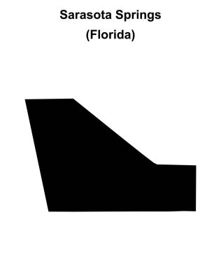 Sarasota Springs (Florida) boş ana hat haritası