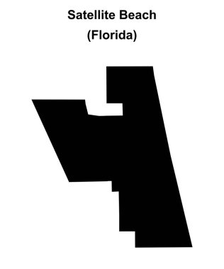 Uydu Sahili (Florida) boş ana hat haritası