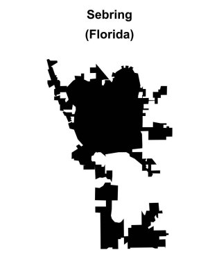 Sebring (Florida) boş dış hat haritası