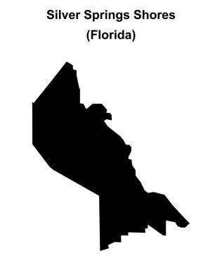 Silver Springs Sahilleri (Florida) boş ana hat haritası
