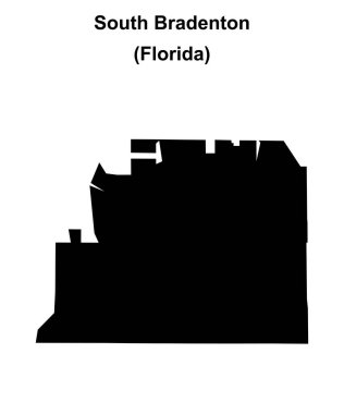 Güney Bradenton (Florida) boş ana hat haritası
