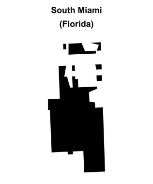 Güney Miami (Florida) boş ana hat haritası