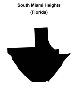 Güney Miami Heights (Florida) boş ana hat haritası