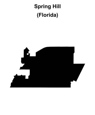 Spring Hill (Florida) boş ana hat haritası
