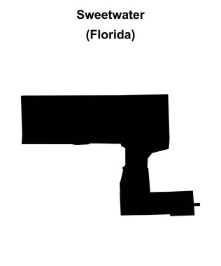 Sweetwater (Florida) boş ana hat haritası