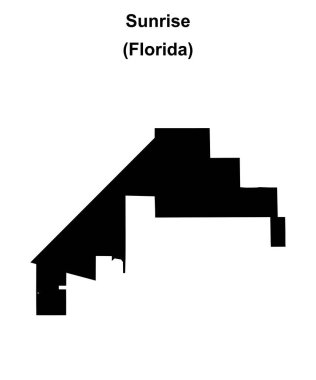 Gün doğumu (Florida) boş ana hat haritası
