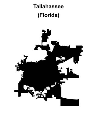 Tallahassee (Florida) boş ana hat haritası