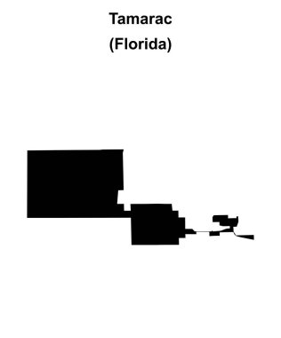 Tamarac (Florida) boş ana hat haritası