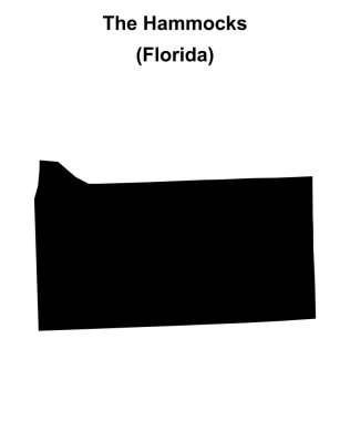 Hamaklar (Florida) boş ana hat haritası