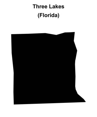 Üç Göl (Florida) boş ana hat haritası