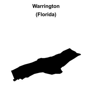 Warrington (Florida) boş ana hat haritası