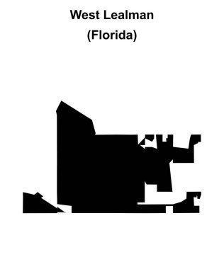 Batı Lealman (Florida) boş ana hat haritası