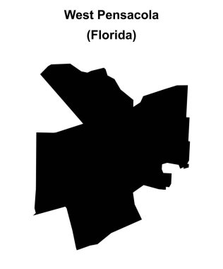 Batı Pensacola (Florida) boş ana hat haritası