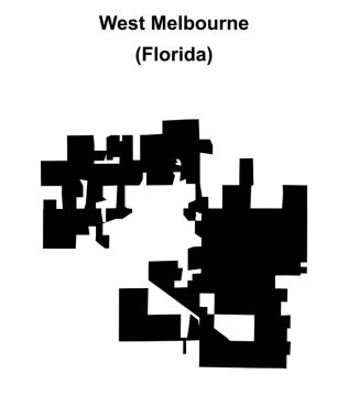 Batı Melbourne (Florida) boş ana hat haritası