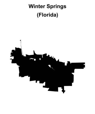 Winter Springs (Florida) boş ana hat haritası