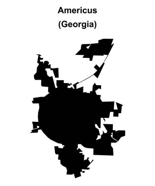 Americus (Gürcistan) boş ana hat haritası