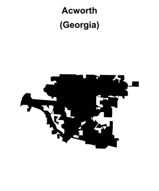 Acworth (Gürcistan) boş ana hat haritası