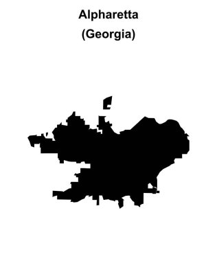Alpharetta (Gürcistan) boş ana hat haritası