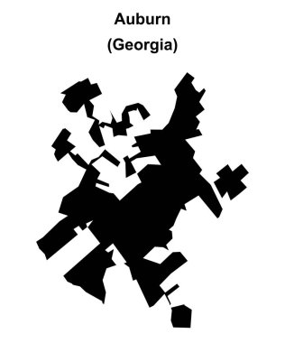 Auburn (Gürcistan) boş ana hat haritası
