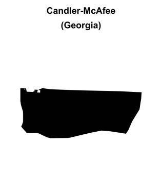 Candler-McAfee (Gürcistan) boş ana hat haritası