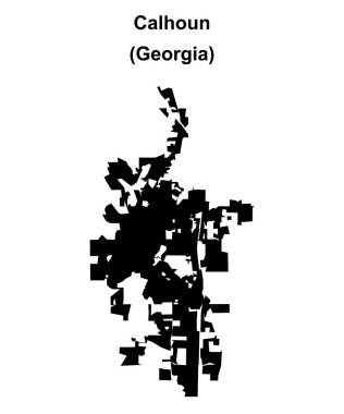 Calhoun (Gürcistan) boş ana hat haritası