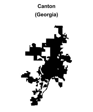 Kanton (Gürcistan) boş ana hat haritası