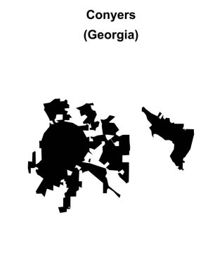 Conyers (Gürcistan) boş ana hat haritası