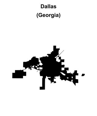 Dallas (Gürcistan) boş ana hat haritası