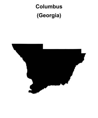 Columbus (Gürcistan) boş ana hat haritası