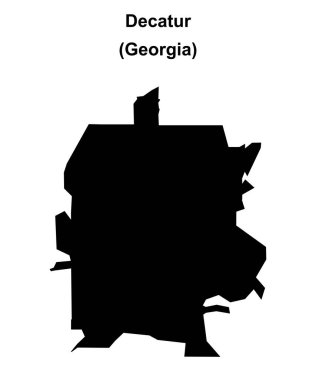 Decatur (Gürcistan) boş ana hat haritası