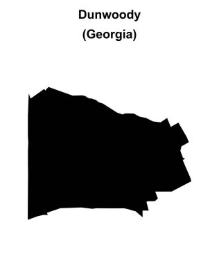 Dunwoody (Gürcistan) boş ana hat haritası
