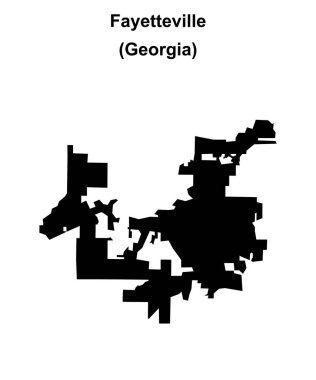 Fayetteville (Gürcistan) boş ana hat haritası