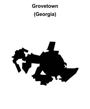 Grovetown (Gürcistan) boş ana hat haritası