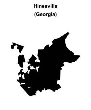 Hinesville (Gürcistan) boş ana hat haritası