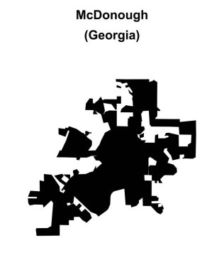 McDonough (Gürcistan) boş ana hat haritası