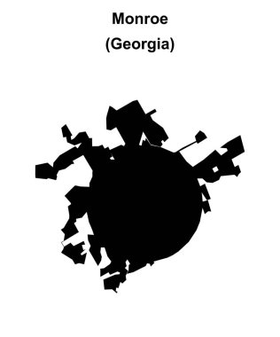 Monroe (Georgia) boş ana hat haritası