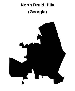 Kuzey Druid Tepeleri (Gürcistan) boş ana hat haritası