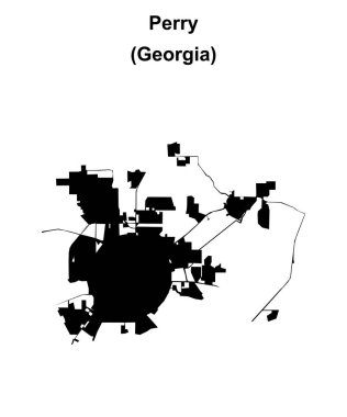 Perry (Georgia) boş ana hat haritası